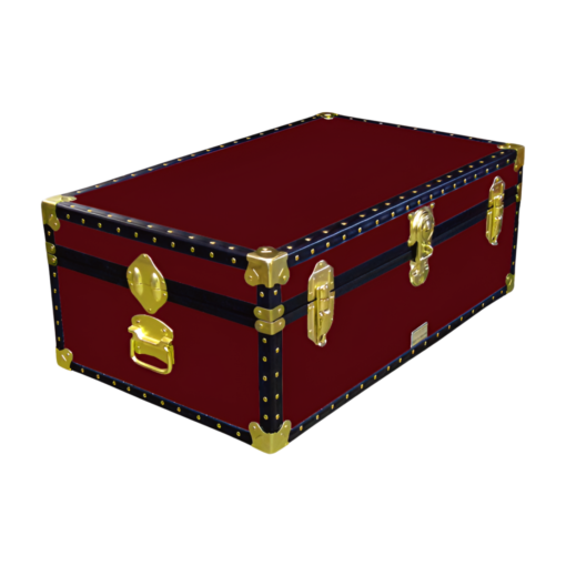 09-083 R MAROON 30 Cabin Storage Trunk with ABS Trim