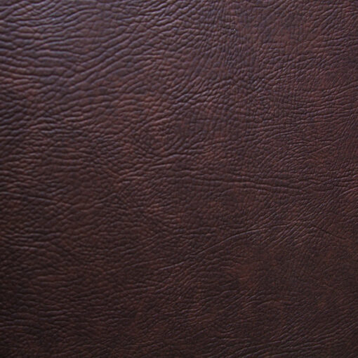 02-205 BLE BROWN LEATHERETTE Jumbo Storage Trunk with Alloy Trim - Image 3