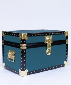 12-212 Lux Teal (Greenish Blue) Tuck Box Storage Trunk with ABS Trim