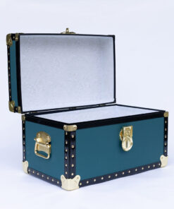 12-212 Lux Teal (Greenish Blue) Tuck Box Storage Trunk with ABS Trim