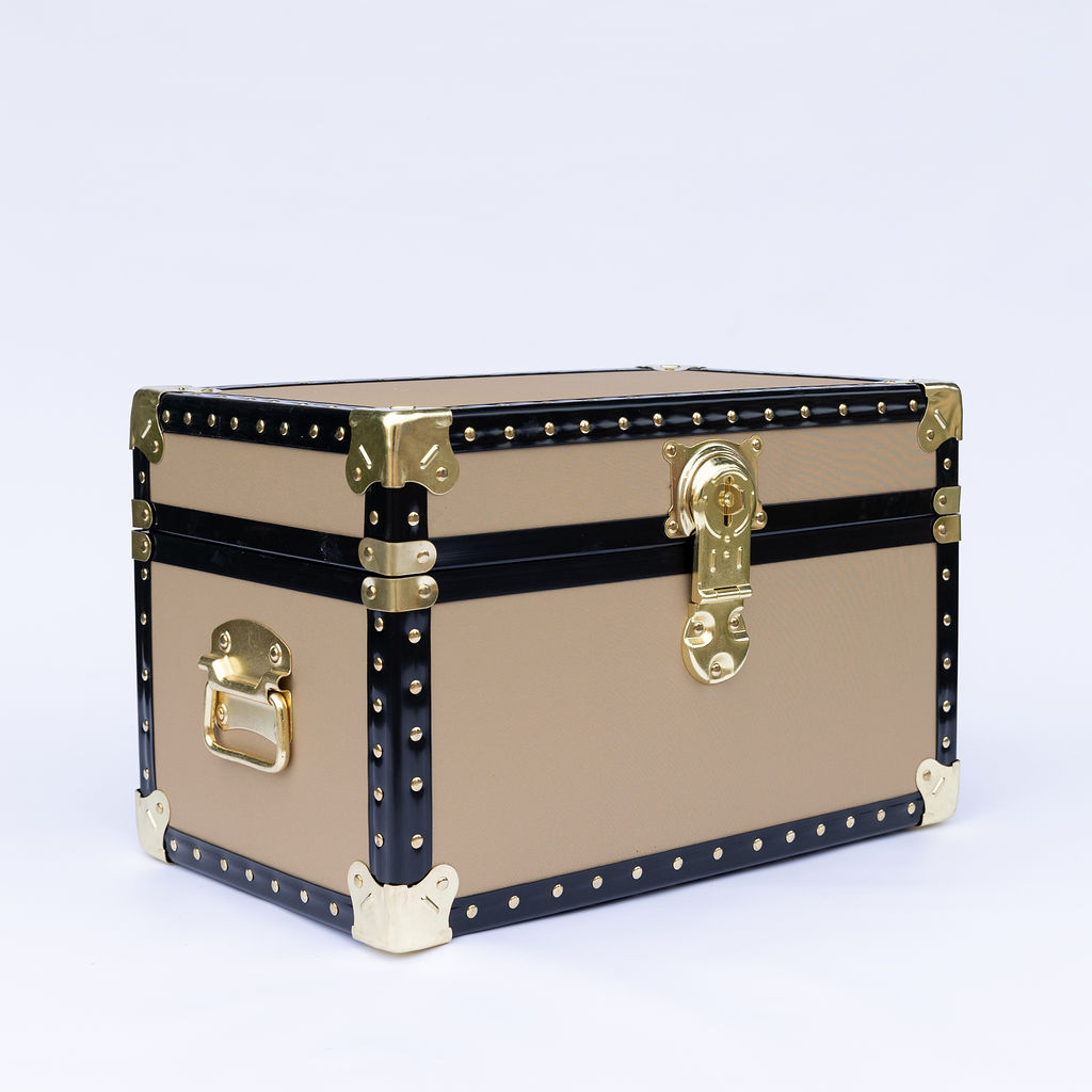 12-206 Lux Champagne Tuck Box Storage Trunk with ABS Trim