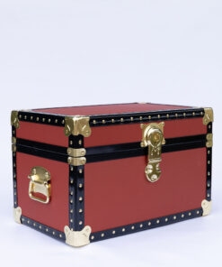 12-202 Lux Sunkist (Brownish Red) Tuck Box Storage Trunk with ABS Trim