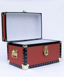 Alternative view of 12-202 Lux Sunkist (Brownish Red) Tuck Box Storage Trunk with ABS Trim