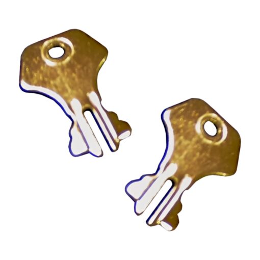 2 Spare Trunk Lock Keys