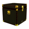 20-090 R OLIVE Cube Storage Trunk with ABS Trim