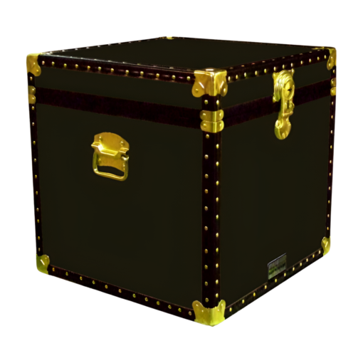 20-090 R OLIVE Cube Storage Trunk with ABS Trim