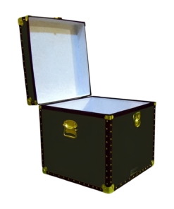 Alternative view of 20-090 R OLIVE Cube Storage Trunk with ABS Trim
