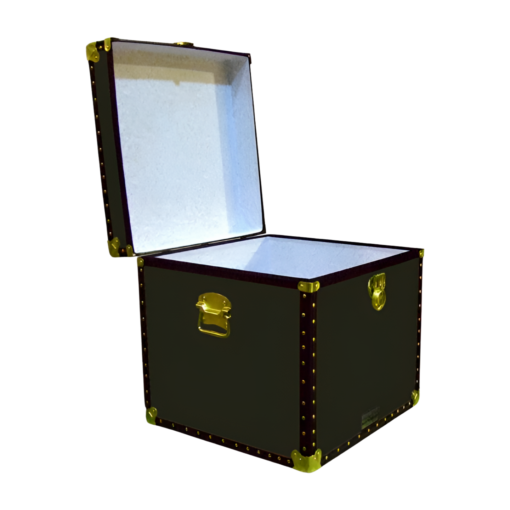 20-090 R OLIVE Cube Storage Trunk with ABS Trim - Image 2