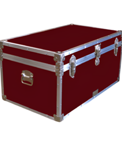 07-091 RE MAROON 33 Deep Storage Trunk with Alloy Trim