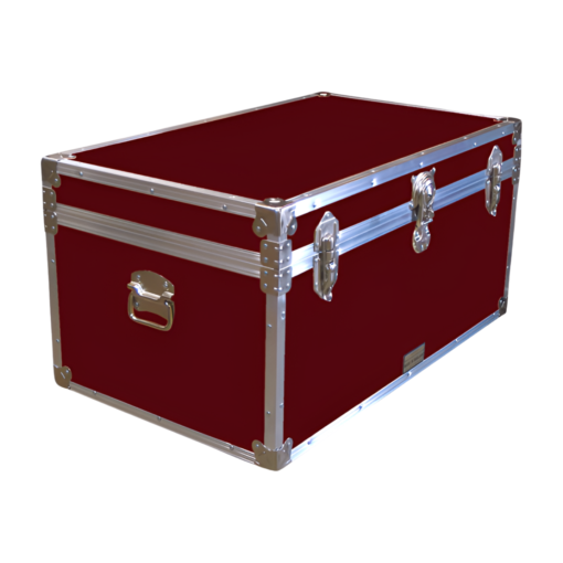 07-091 RE MAROON 33 Deep Storage Trunk with Alloy Trim