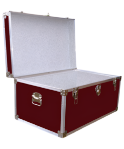 Alternative view of 07-091 RE MAROON 33 Deep Storage Trunk with Alloy Trim