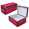 06-075 Hot Pink 36 Cabin Storage Trunk with ABS Trim