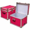 13A-070 HOT PINK XL Tuck Box Storage Trunk with Alloy Trim
