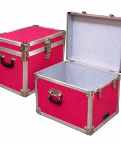 13A-070 HOT PINK XL Tuck Box Storage Trunk with Alloy Trim